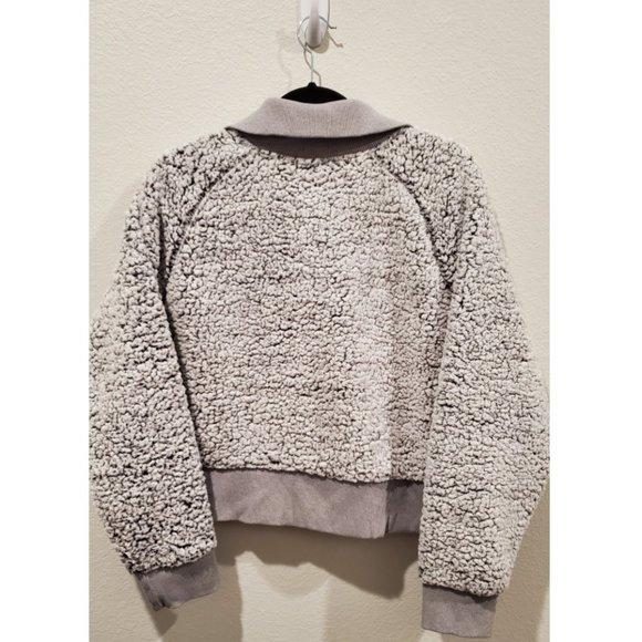 PINK Sharpa Gray Half Zipper - Picture 7 of 7